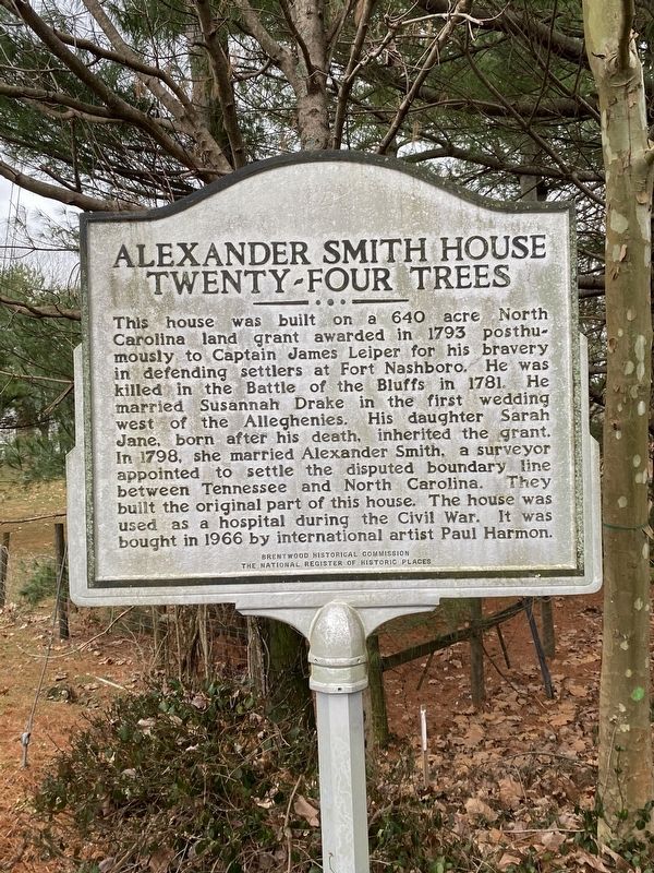 Alexander Smith House-Twenty Four Trees Marker image. Click for full size.
