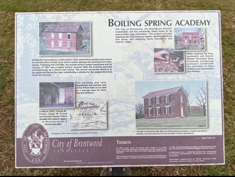 Boiling Spring Academy Marker image. Click for full size.