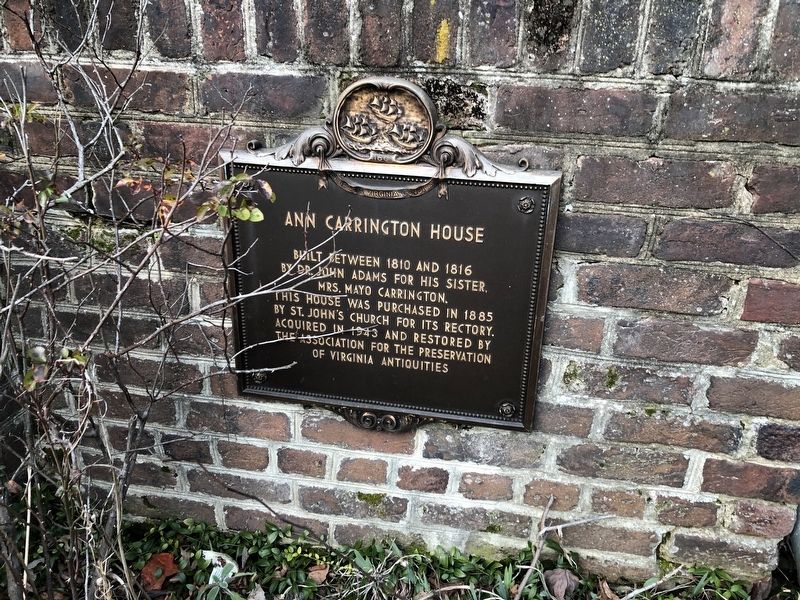 Ann Carrington House Marker image. Click for full size.