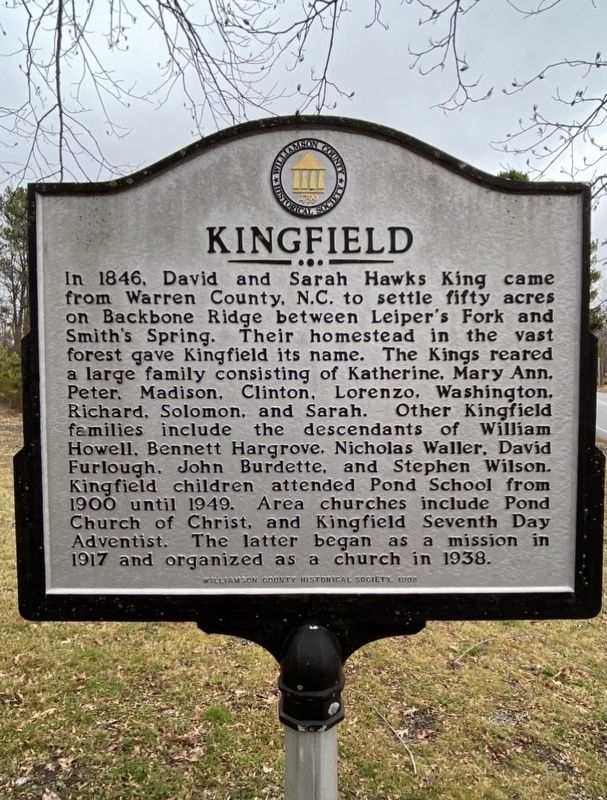 Kingfield Marker image. Click for full size.