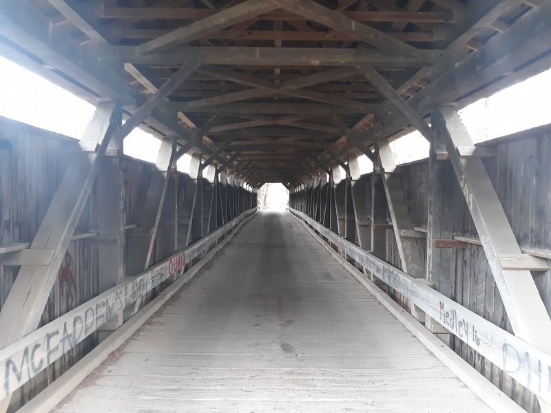 Helmick Covered Bridge Marker image. Click for full size.