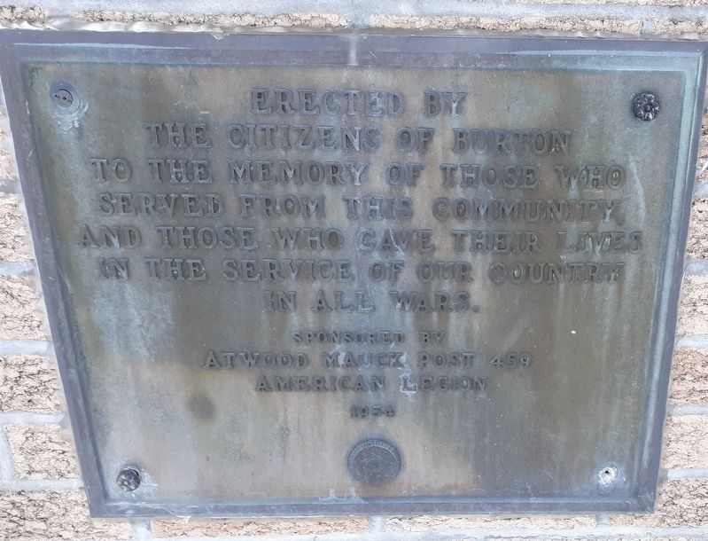 Burton War Memorial. Click for full size. Burton War Memorial image. Click for full size.