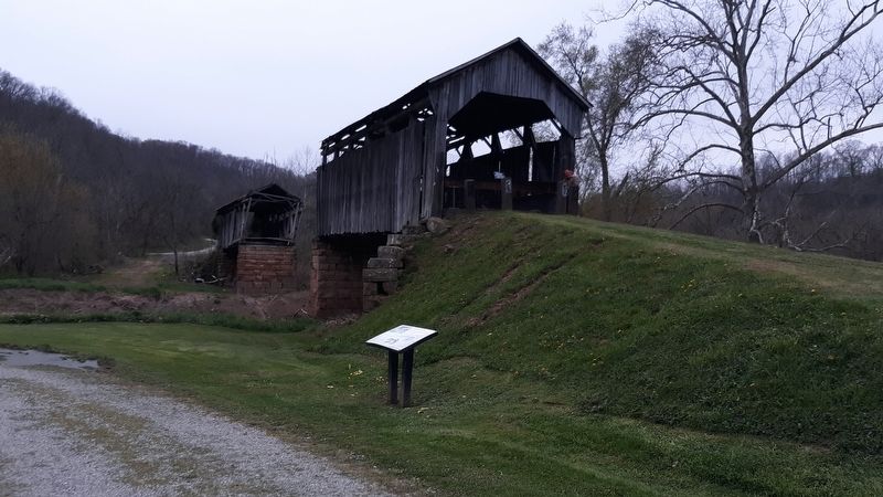 The Knowlton Covered Bridge Marker. Click for full size. The Knowlton Covered Bridge Marker image. Click for full size.