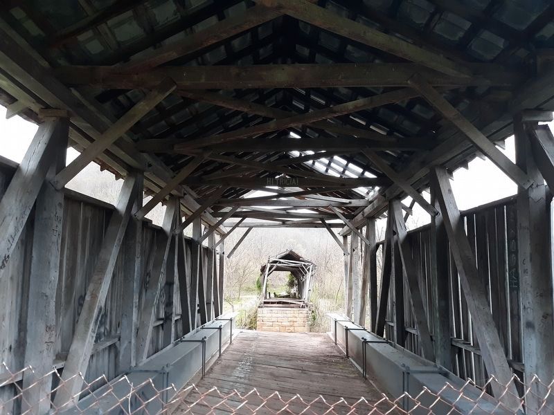 View inside the Knowlton Covered Bridge. Click for full size. View inside the Knowlton Covered Bridge image. Click for full size.