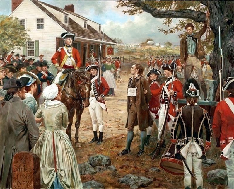 "Nathan Hale - September 22, 1776 " image. Click for full size.