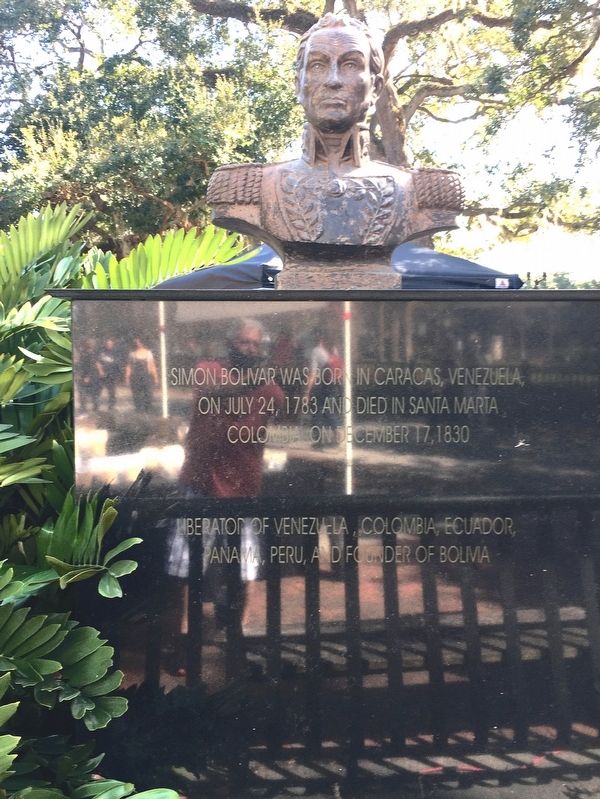 Simon Bolivar Marker. Click for full size. Simon Bolivar Marker image. Click for full size.