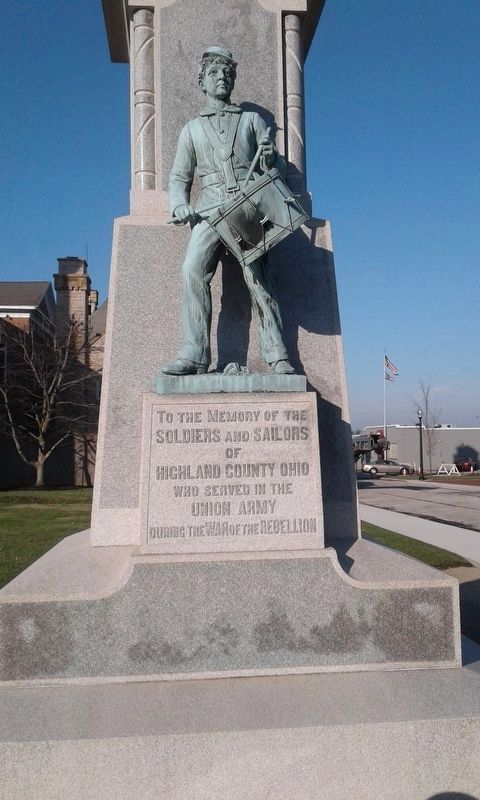 Highland County Civil War Memorial. Click for full size. Highland County Civil War Memorial image. Click for full size.