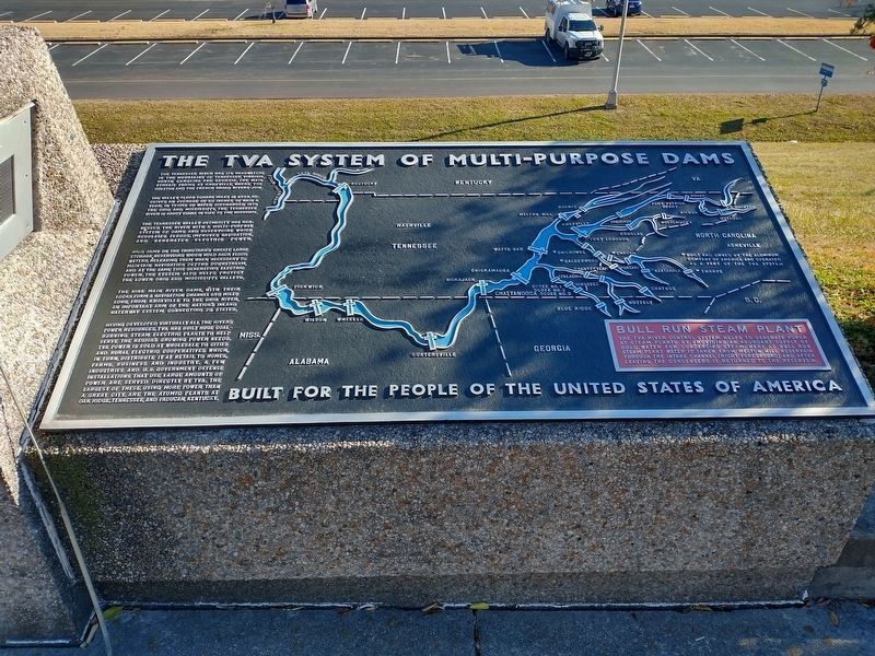 The TVA System of Multi-Purpose Dams Marker. Click for full size. The TVA System of Multi-Purpose Dams Marker image. Click for full size.