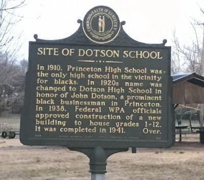Site of Dotson School Marker image. Click for full size.