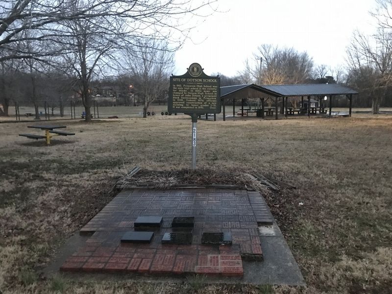 Site of Dotson School Marker image. Click for full size.