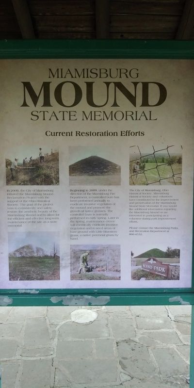 Current Restoration Efforts Marker image. Click for full size.
