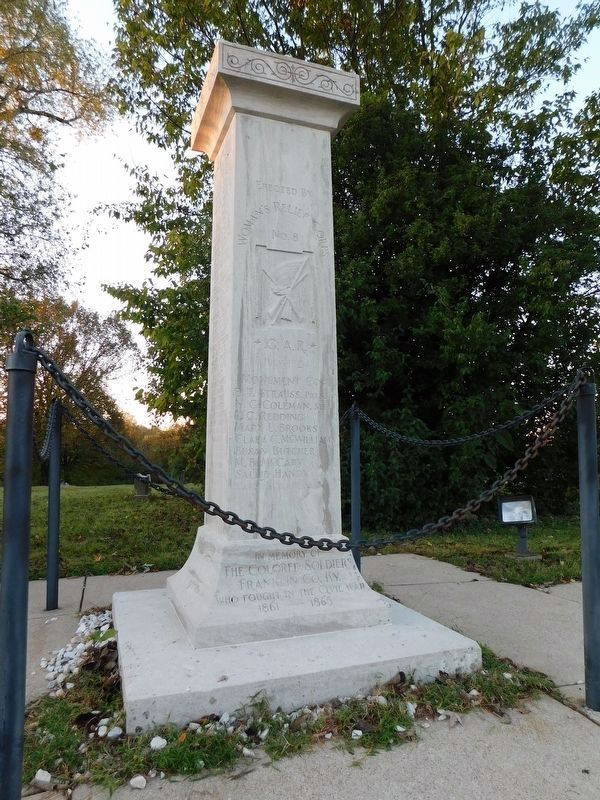 Monument To Kentucky's African American Civil War Soldiers. Click for full size. Monument To Kentucky's African American Civil War Soldiers image. Click for full size.
