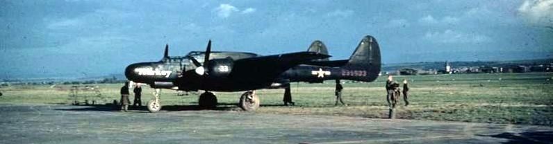 P-61 Black Widow of 417th Night Fighter Squadron image. Click for full size.