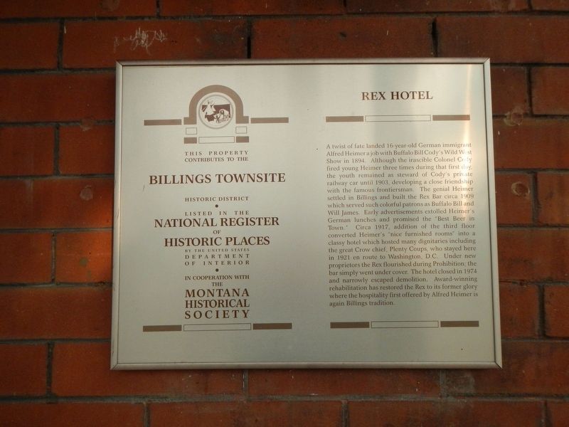 Rex Hotel Marker image. Click for full size.