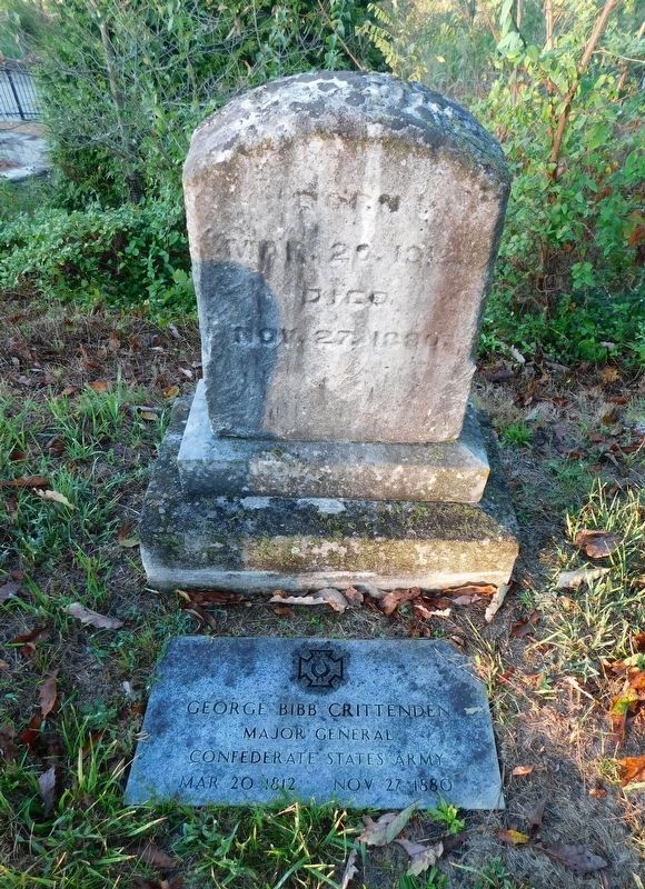 Grave of Confederate General George Crittenden image. Click for full size.
