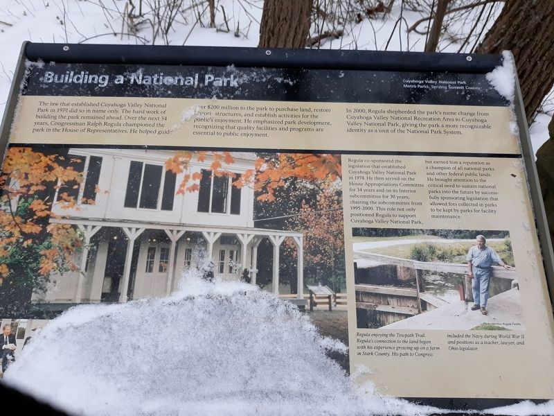 Building a National Park Marker image. Click for full size.