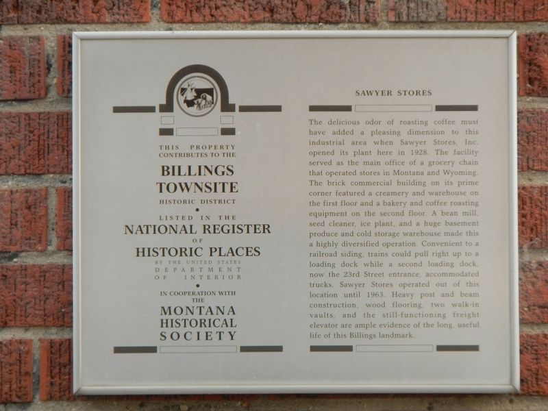 Sawyer Stores Marker image. Click for full size.