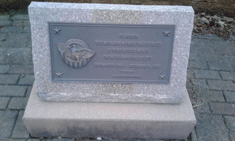 Champaign County World War II Memorial image. Click for full size.