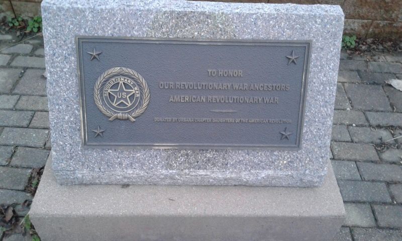 Champaign County Revolutionary War Memorial. Click for full size. Champaign County Revolutionary War Memorial image. Click for full size.