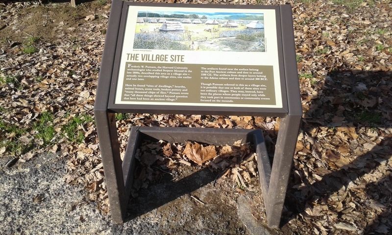 The Village Site Marker image. Click for full size.