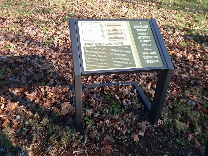 Serpent Mound Impact Crater Marker image. Click for full size.