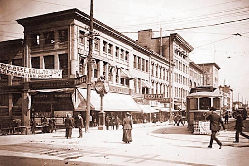 "Vancouver Intersection, c.1900". Click for full size. "Vancouver Intersection, c.1900" image. Click for full size.