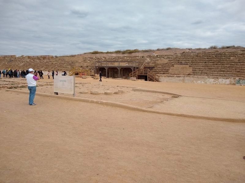 King Herod's Hippodrome Marker image. Click for full size.