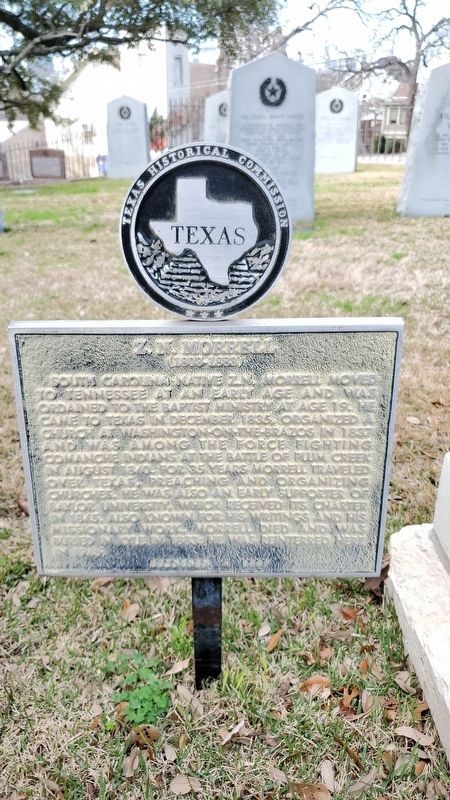 Z.N. Morrell Marker. Click for full size. Z.N. Morrell Marker image. Click for full size.