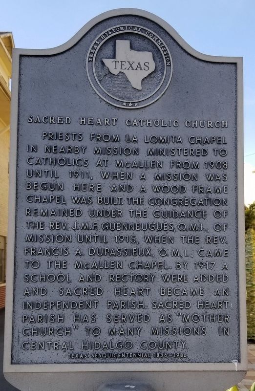 Sacred Heart Catholic Church Marker image. Click for full size.