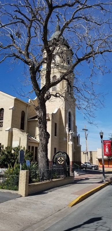 Sacred Heart Catholic Church and Marker image. Click for full size.
