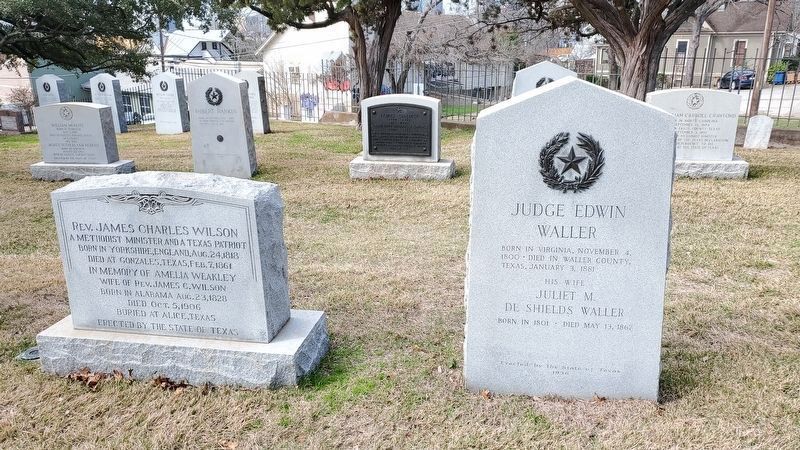 Judge Edwin Waller Marker image. Click for full size.