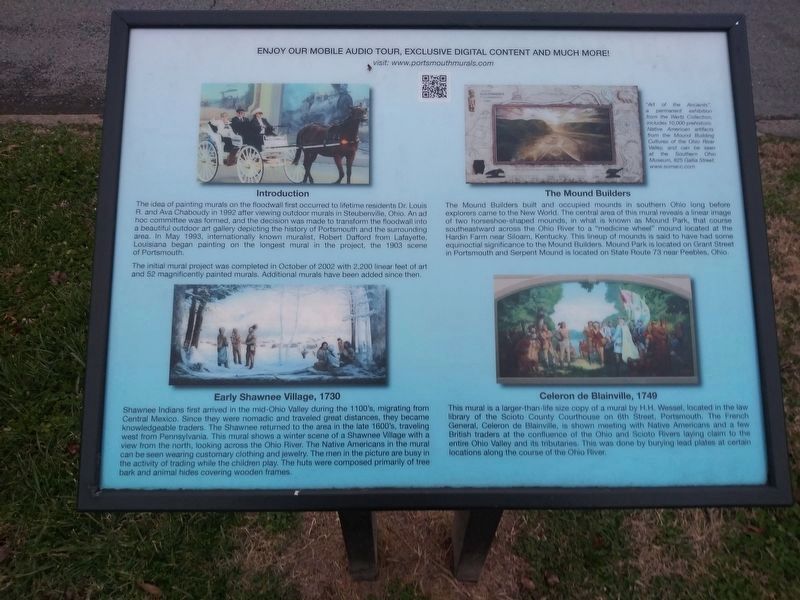 Introduction / The Mound Builders / Early Shawnee Village, 1730 / Celeron de Blainville, 1749 Marker image. Click for full size.