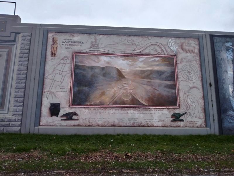 The Mound Builders mural image. Click for full size.