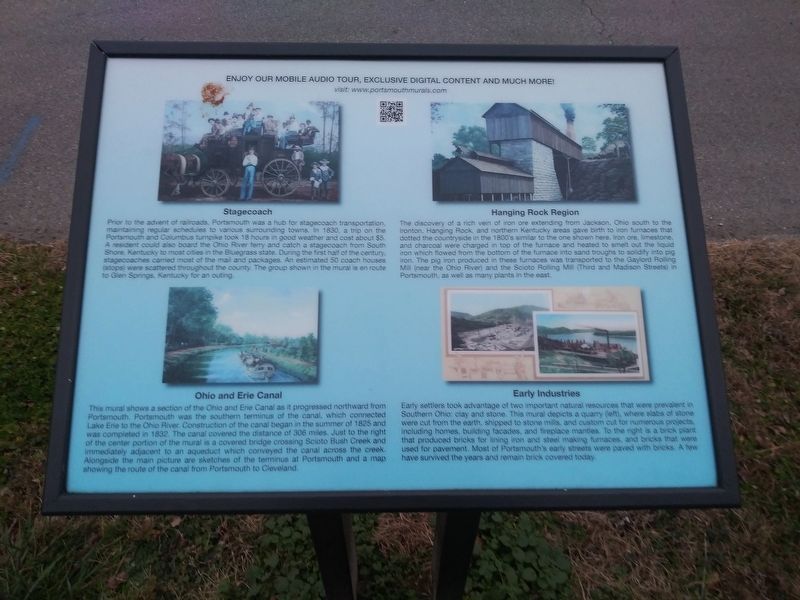 Floodwall Murals, 2000 Feet of History/2000 Feet of Art Marker image. Click for full size.