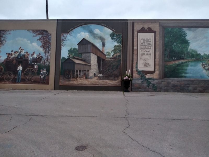 Floodwall Murals, 2000 Feet of History/2000 Feet of Art Marker image. Click for full size.
