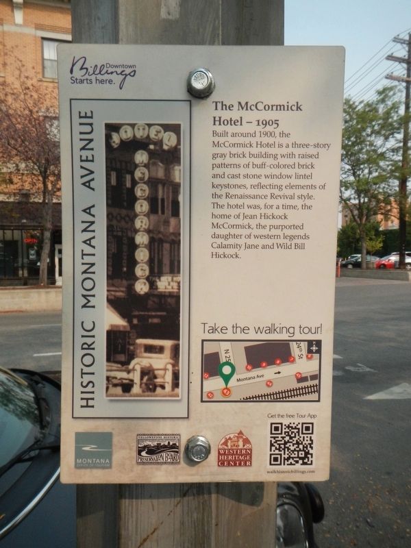 The McCormick Hotel - 1905 Marker. Click for full size. The McCormick Hotel - 1905 Marker image. Click for full size.