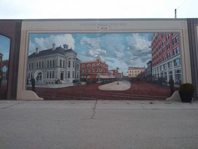 Government Square, 1919 mural image. Click for full size.