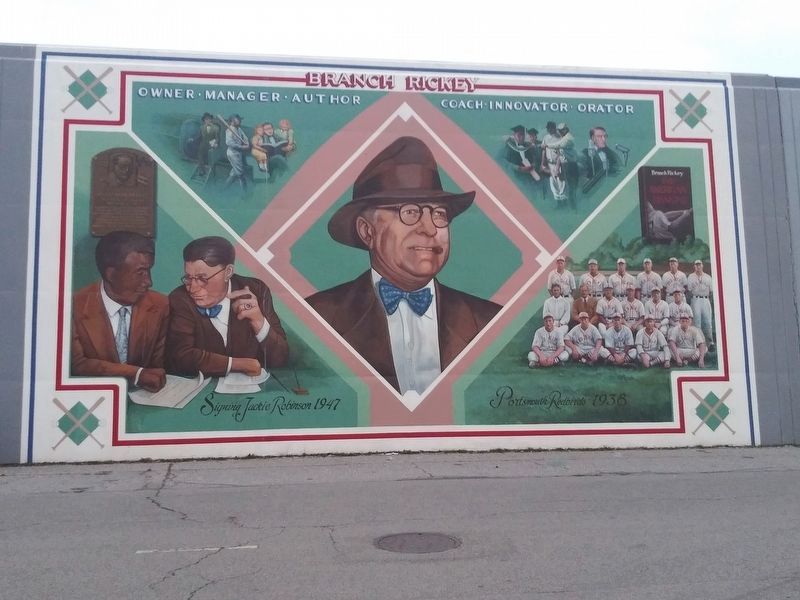 Branch Rickey mural image. Click for full size.