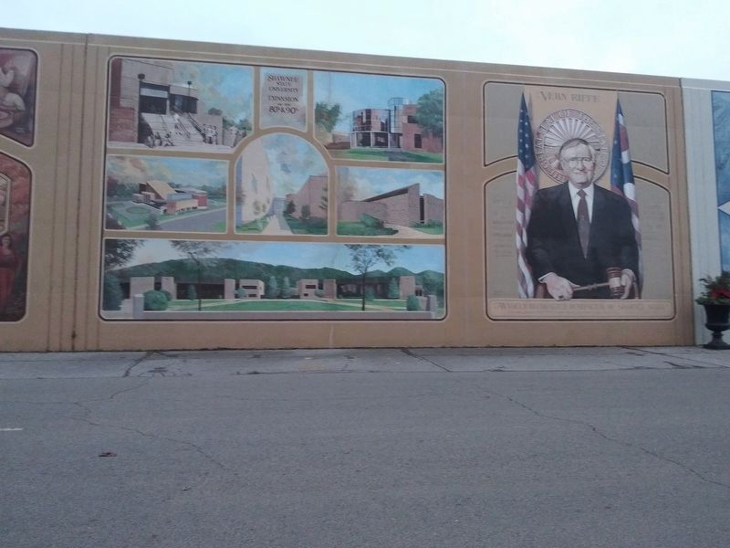 Shawnee State Expansion and Vern Riffle murals image. Click for full size.