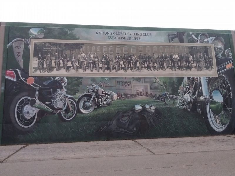 Portsmouth Motorcycle Club mural image. Click for full size.