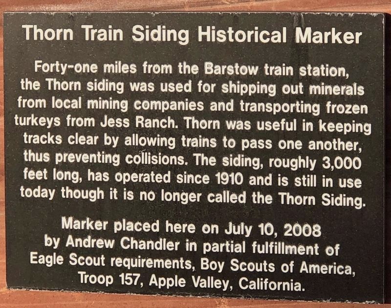 Thorn Train Siding Marker image. Click for full size.