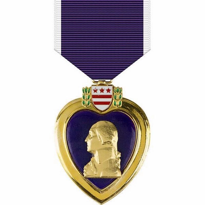 The Purple Heart Marker. Click for full size. The Purple Heart Marker image. Click for full size.