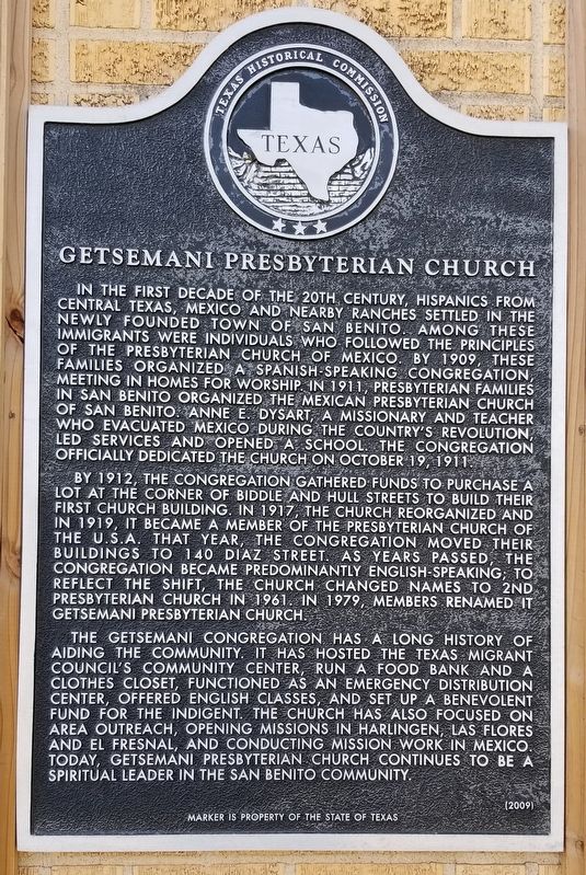 Getsemani Presbyterian Church Marker image. Click for full size.
