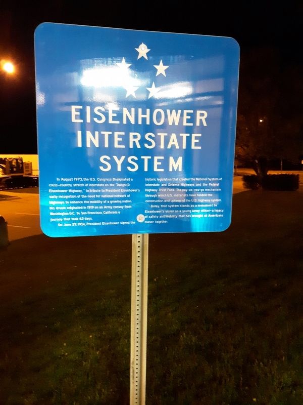 Eisenhower Interstate System Marker image. Click for full size.