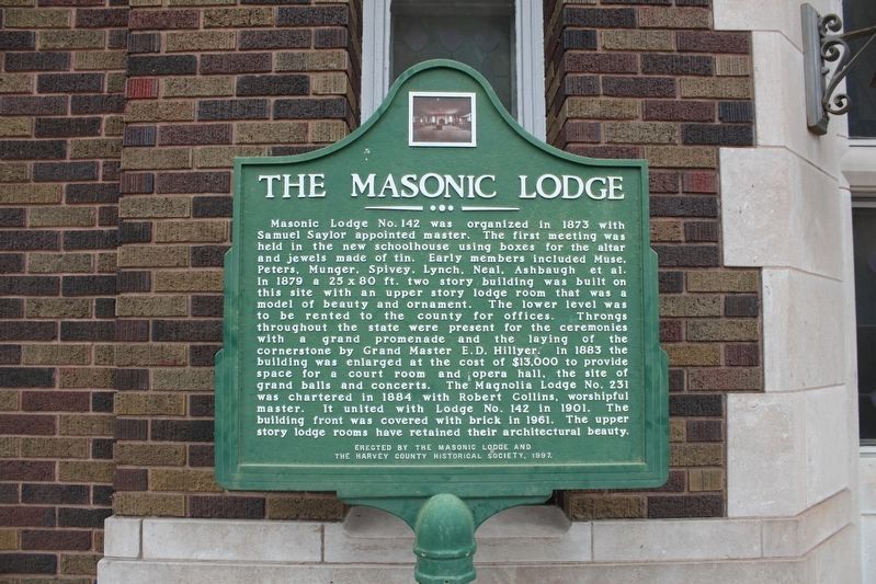 The Masonic Lodge Marker image. Click for full size.