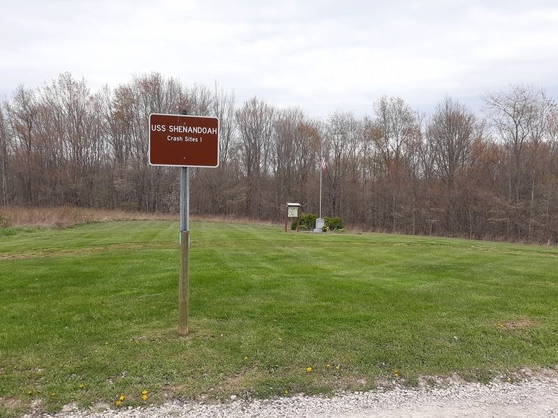 Wreckage Site Number 1 of the U.S. Navy Airship Shenandoah Marker image. Click for full size.