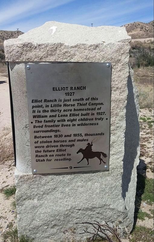 Elliot Ranch Marker image. Click for full size.
