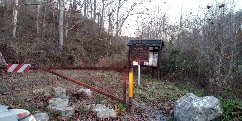 New Straitsville Mine Fire and Rock Run Reclamation Marker image. Click for full size.