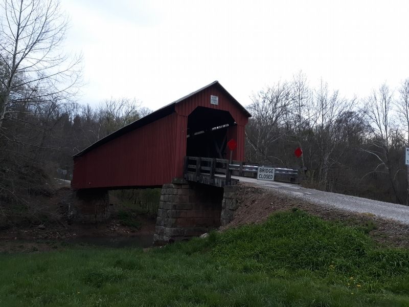 The Hune Covered Bridge Marker image. Click for full size.