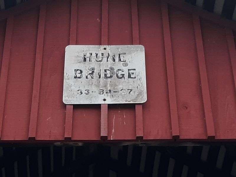 The Hune Covered Bridge Marker image. Click for full size.